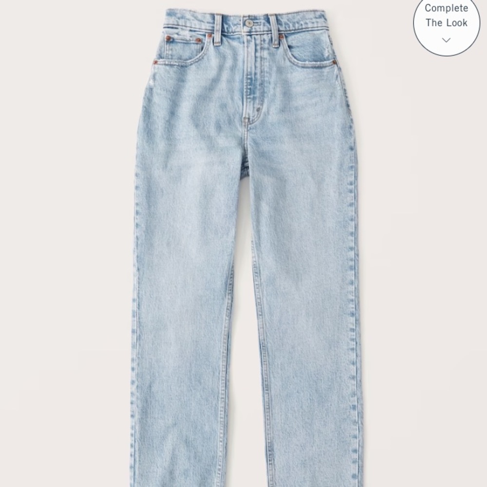 Abercrombie 90s Straight Ultra High Rise Curve Love